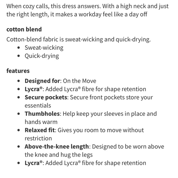 183. Lululemon Call for Cozy Dress size 6 in black - Picture 4 of 10